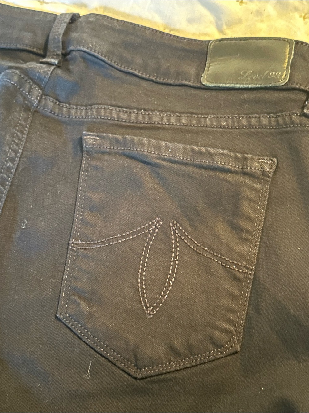 Level 99 Anthropologie Lily Skinny Straight Black Jeans - Size 30 - Picture 11 of 12